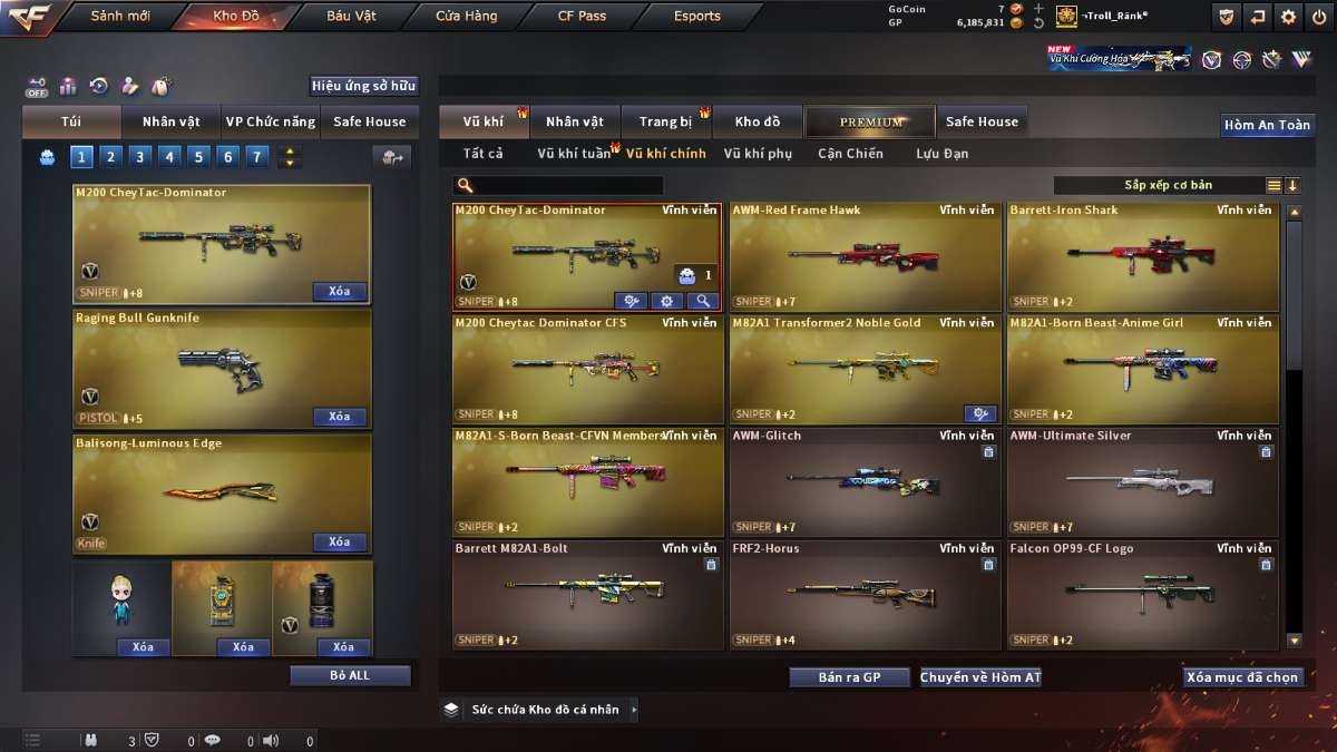 shop acc cf uy tin gia re